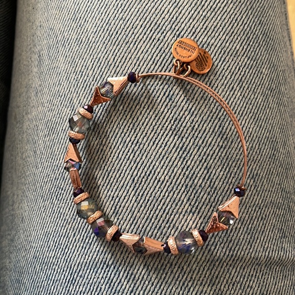 Alex and Ani rose gold bangles, set of 3 - Picture 7 of 9